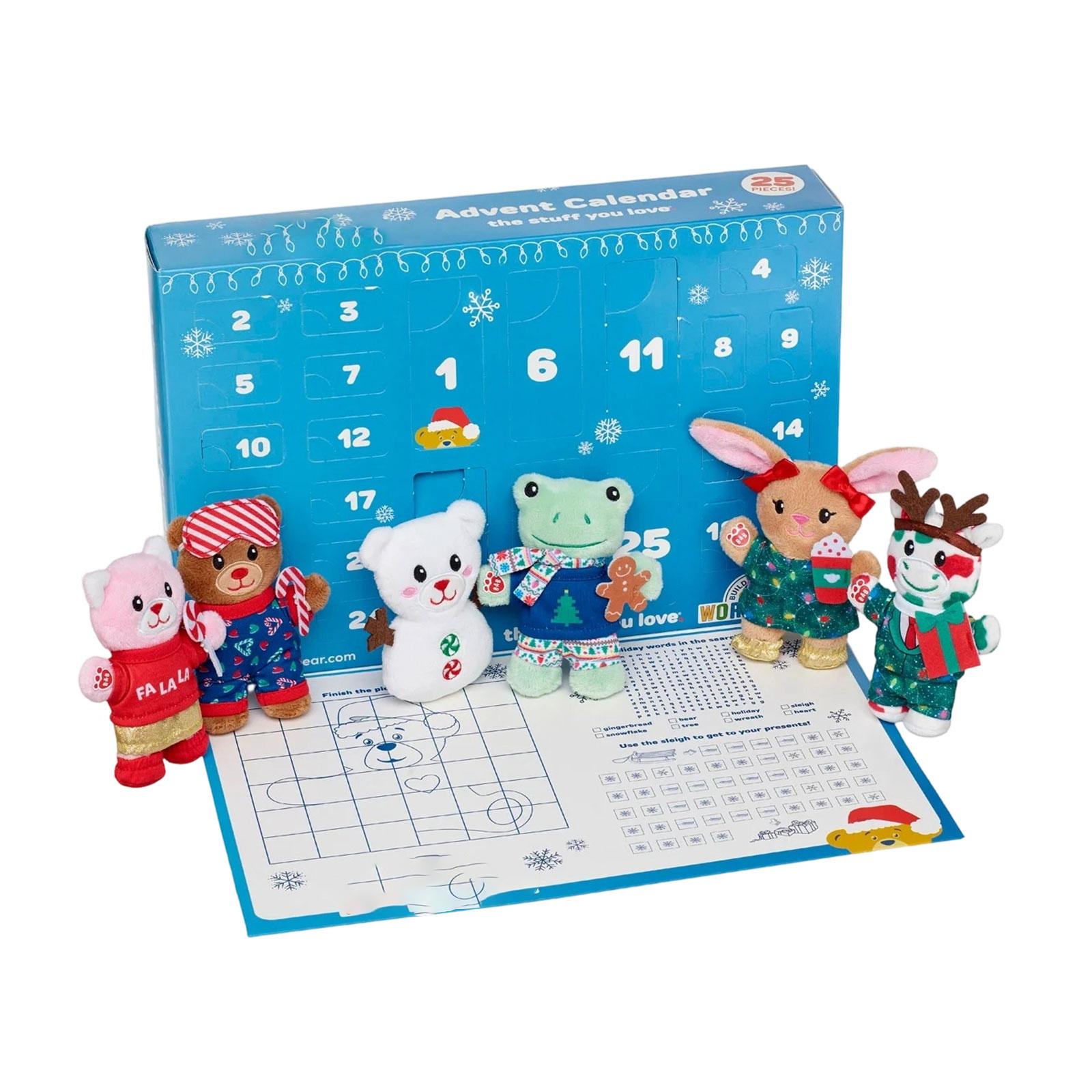 

Рождественские плюшевые игрушки и аксессуары для одежды Сюрпризные коллекционные предметы Календарь обратного отсчета Сюрпризные коллекционные предметы (6 Плюшевых игрушек + 19 Плюшевой одежды) One Size