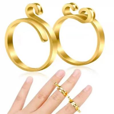 2Pcs Crochet Tension Rings Adjustable Easy To Wear Rust-proof Durable Alloy Smooth Surface Crochet Yarn Hoop