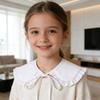 Elegant Decorative Collar Faux Collar For Children School Uniform Easy To Wear Detachable Ruffled Collar Outfit Enhancer