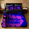 Tits Teen Titans Pattern Bedding uilt Set uilt Cover Pillowcase Home Decoration Birthday Gift (1 * duvet cover + 2 * pillowcase without core)