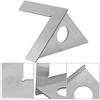 Stainless Steel Woodworking Right Angle Gauge 90/45 Degrees Carpenter Measuring Ruler