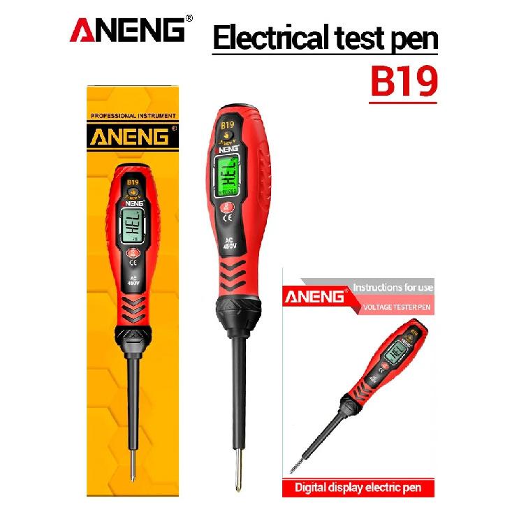 ANENG B19 Noncontact Induction Pen with Screwdriver 30-1000V Three Level Induction Intensity Display Electrical Verification Pen