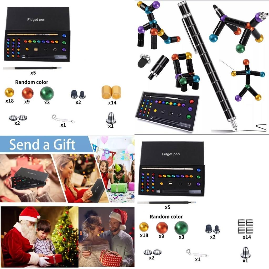 Bolígrafo Magnético Premium Para Alivio del Estrés Cuerpo Metálico Único Ideal Para el Uso Diario