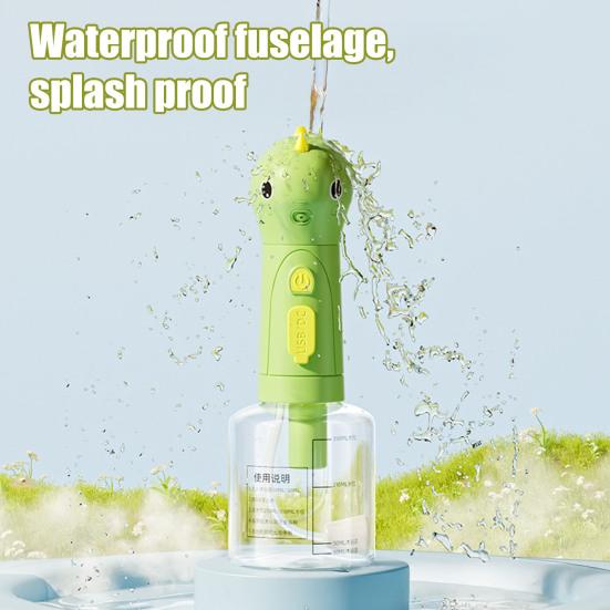 Electric Shampoo Dispenser for Dog And Cat Bath Dinosaur Shape 2-in-1 Dog Soap Holder Rechargeable Dog Soap Foaming Machine for Cleaning