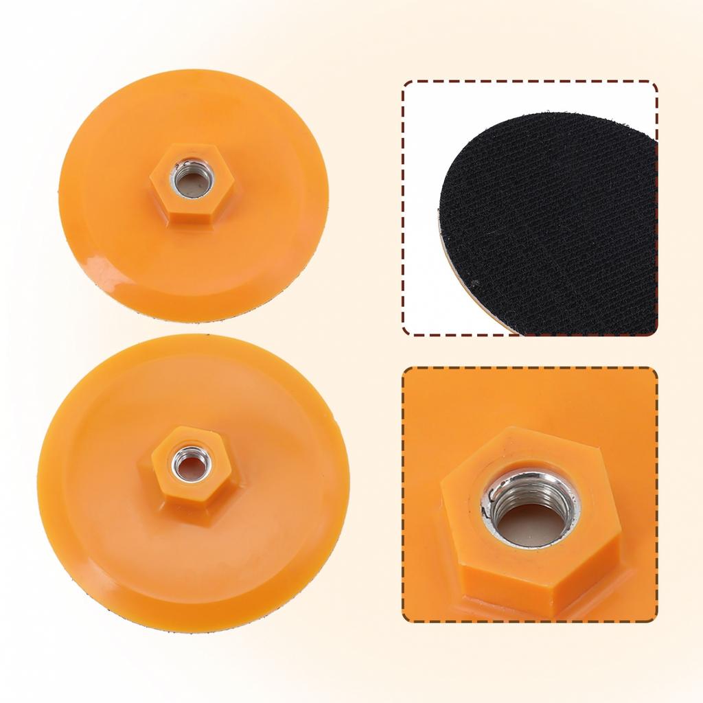 Backing Pad Polishing Pad Plastic Middle Soft Layer Black Hook