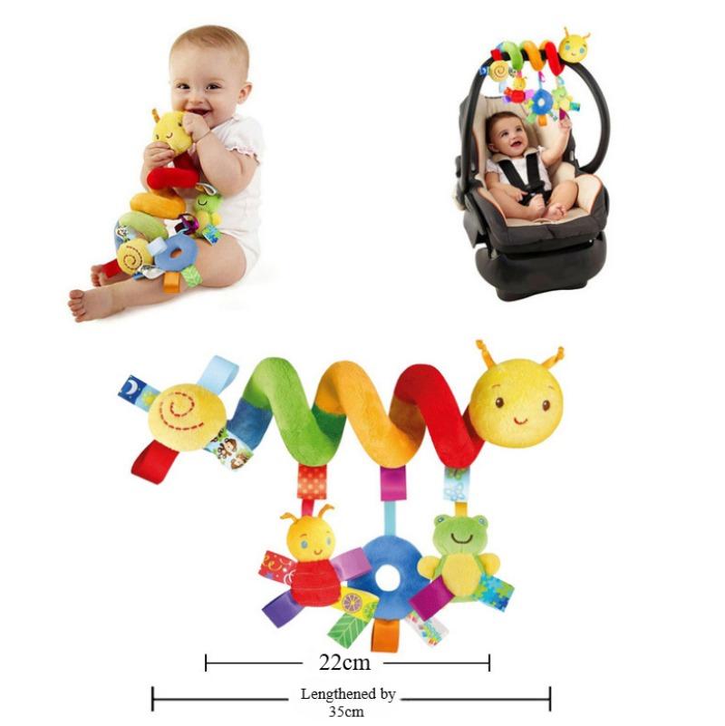 Cute Activity Spiral Crib Stroller Car Seat Travel Hanging Toys Baby Rattles Toy