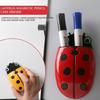 Ladybugs Magnetic Pen Holders for Refrigerator Magnetic Storage Box Marker Holders Kitchen Container