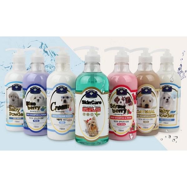 Bellbird Oatmeal Dog Shampoo & Rinse Combination, 750ml, 1 Unit, Korean Pet Shampoo
