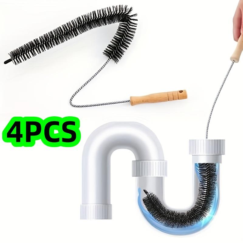 4-Piece Set of Washing Machine Cleaning Brushes, Drum Washing Machine Brushes, Dryer Vent Pipe Brushes, Multi-Purpose Crevice Brushes Suit