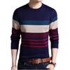 Men's Thermal Knitted Sweater - Plus Velvet, Round Neck, Thick Autumn/Winter Wear