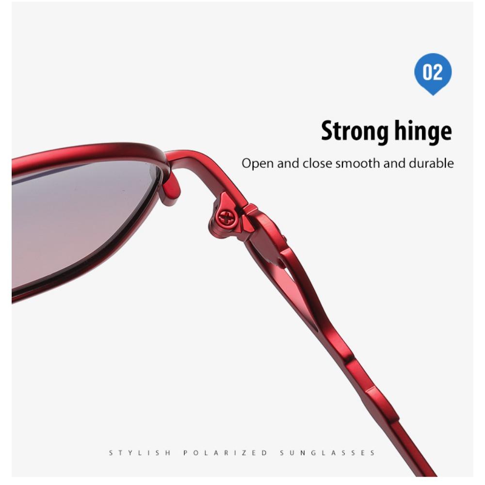 aoron Polarized Large Frame Two-color Sunglasses Women's Colorful Multi-color Sunglasses