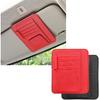 2PCS Small Leather Car Sun Visor Organizer, Multifunctional Auto Visor Document Holder With Sunglasses Clip, Universal Car Interior Organizer For