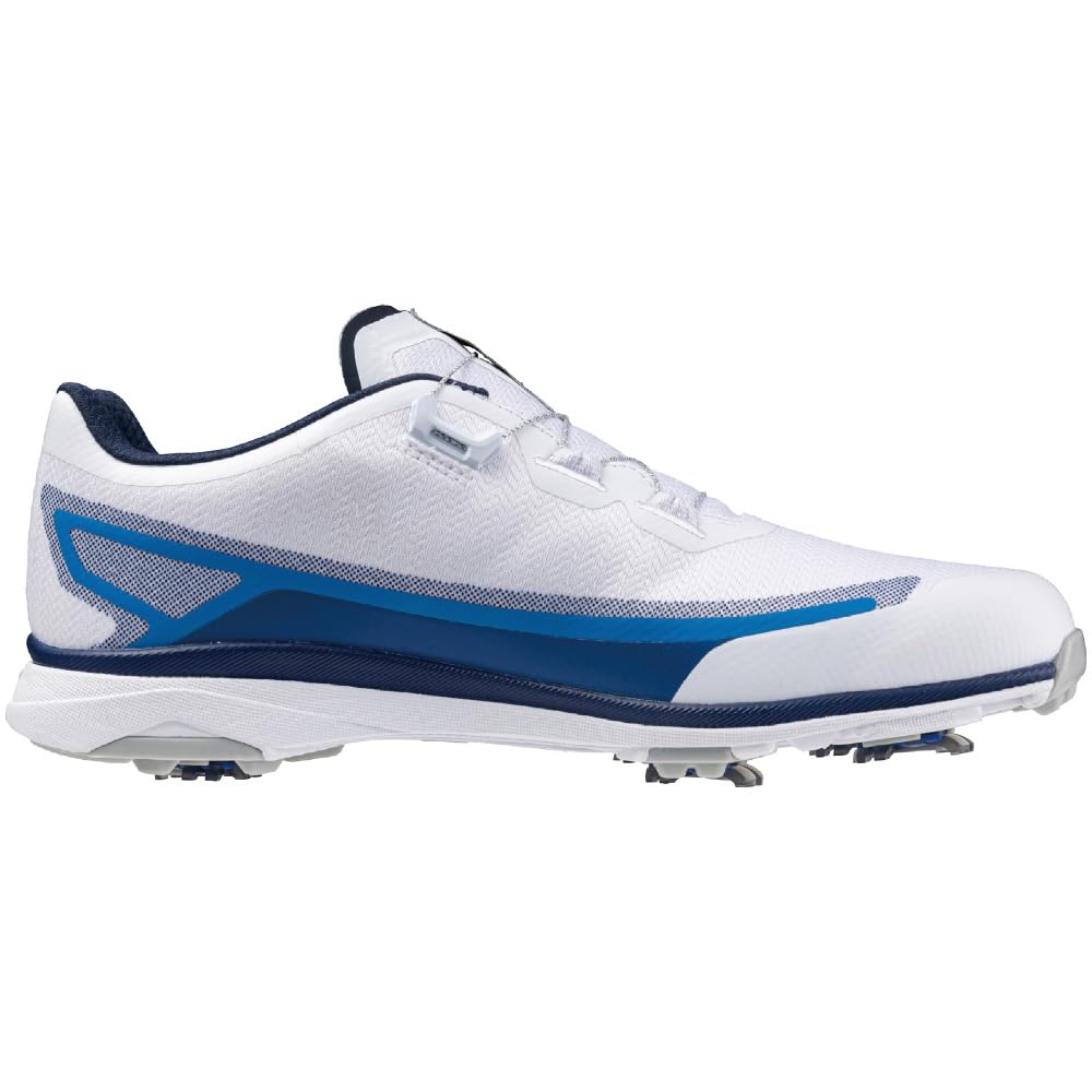 Mizuno Nexlite Zero IG BOA Golf Wide Size 3E Shoes, Lightweight, Grip, Waterproof, Men's, Off-White/Sax, 27.0 cm,
