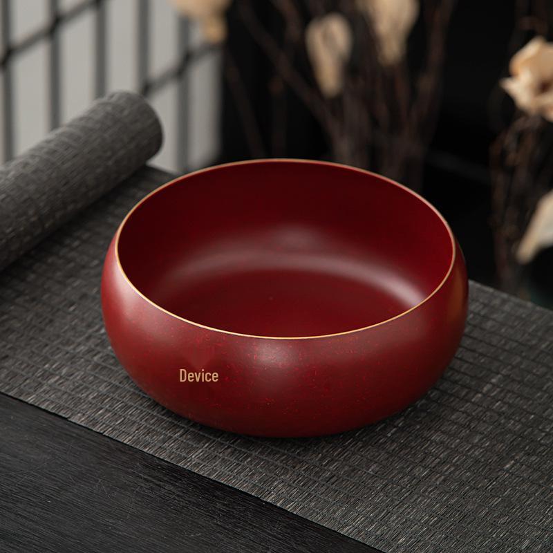 High-Grade Brass Tea Wash Basin for Home or Office - Chinese Retro Style Water Container