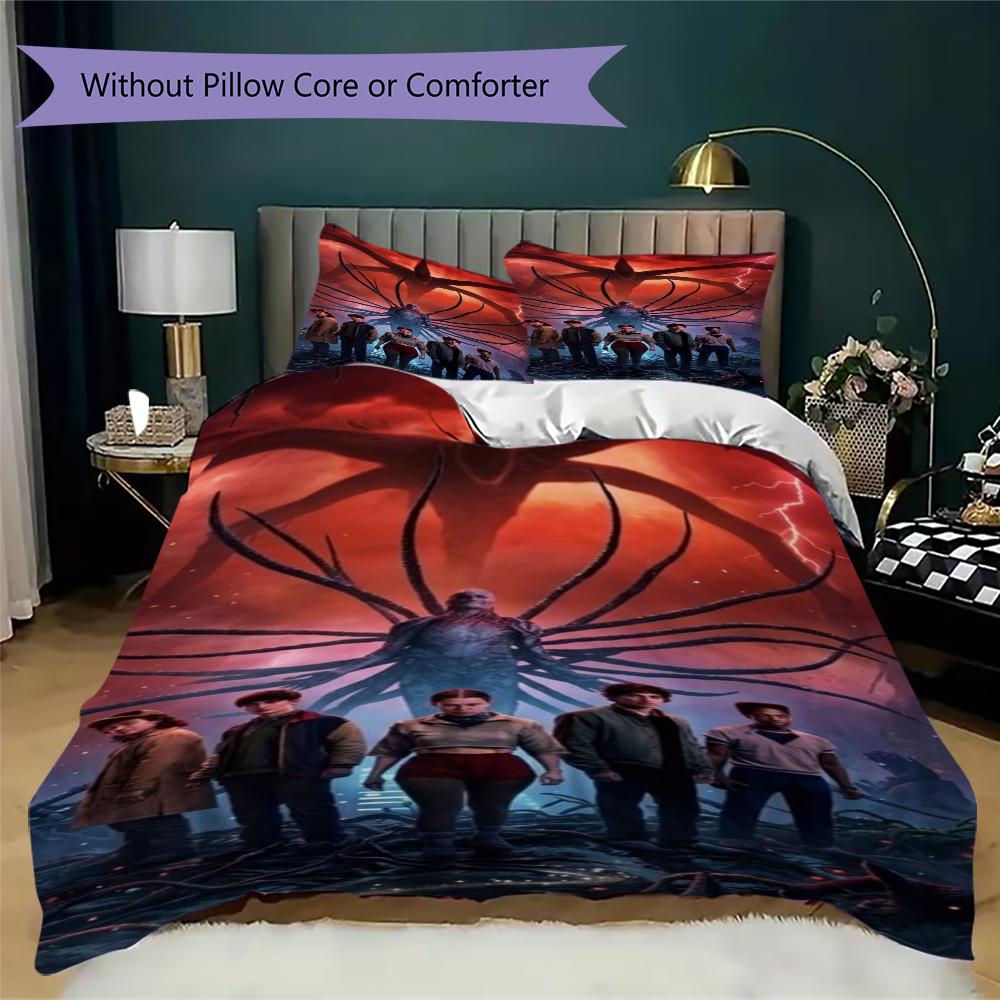Upside Down Terror Bedding 1 Duvet Cover 2 Pillowcase Without Core Without Core Duvet Cover And Pillowcase Bedding Set
