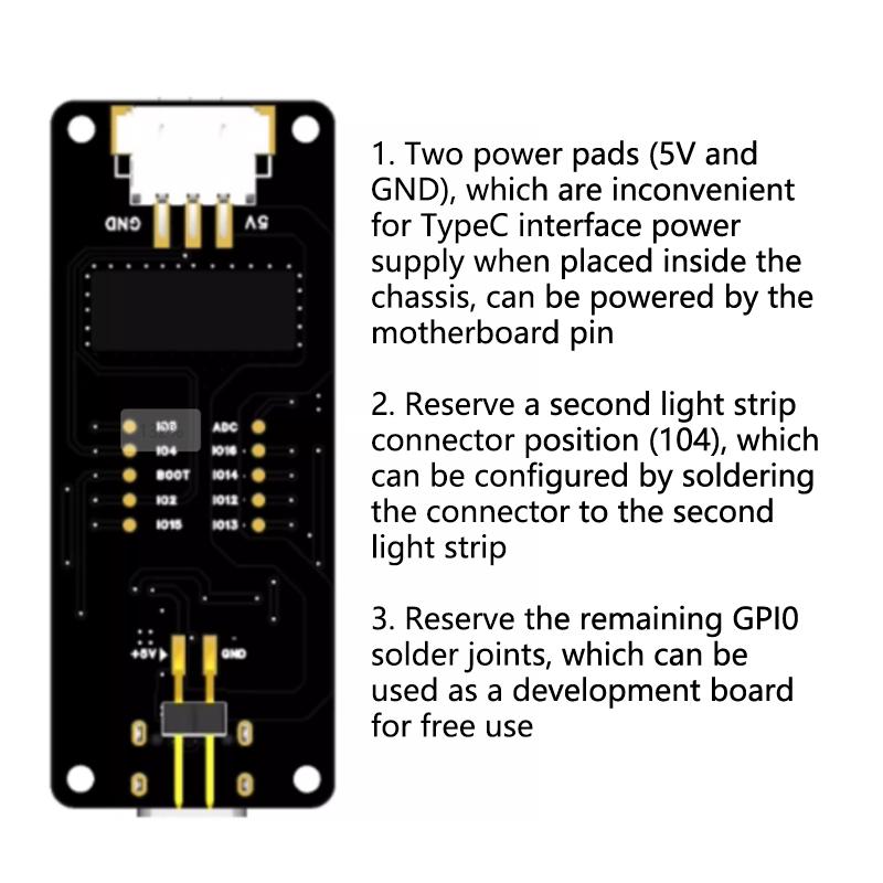 ESP-12F WLED Controller Module Chassis Ambient Light WIFI Controller ESP8266 Accessories