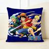 One Piece Pillow Cover Anime Fan Favorite Character Print Decorative Pillowcase for Bedroom Living Room and Anime Enthusiasts