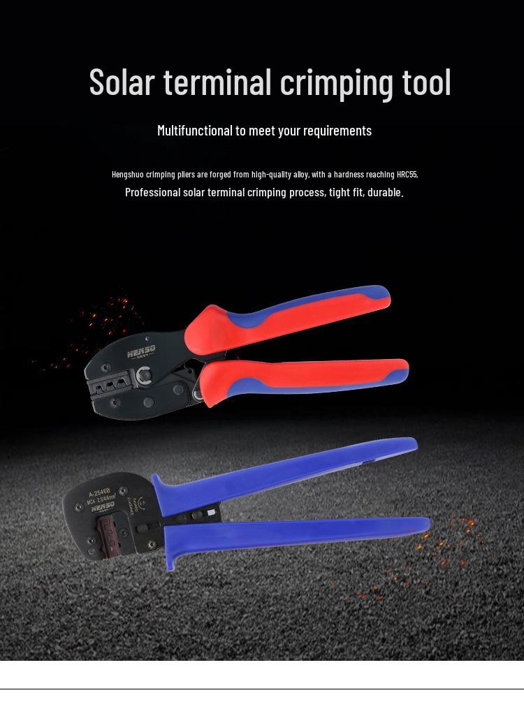 MC4 Solar Connector LY-2546B Two-Color Photovoltaic Crimping Pliers
