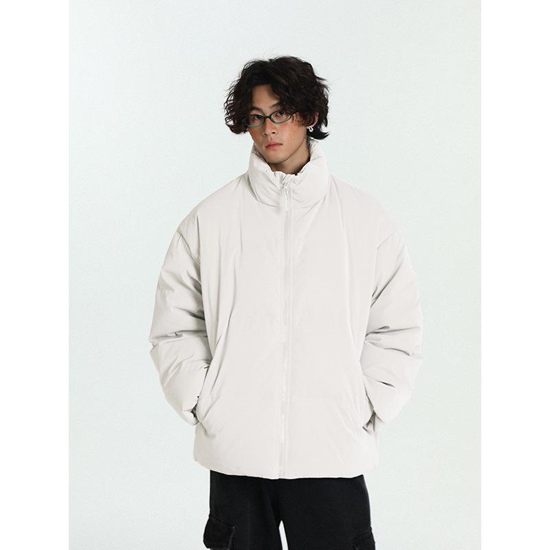 Veste matelassée doudoune tendance pour homme à col montant - Coupe ample, coupe-vent, chaude Hiver 2025
