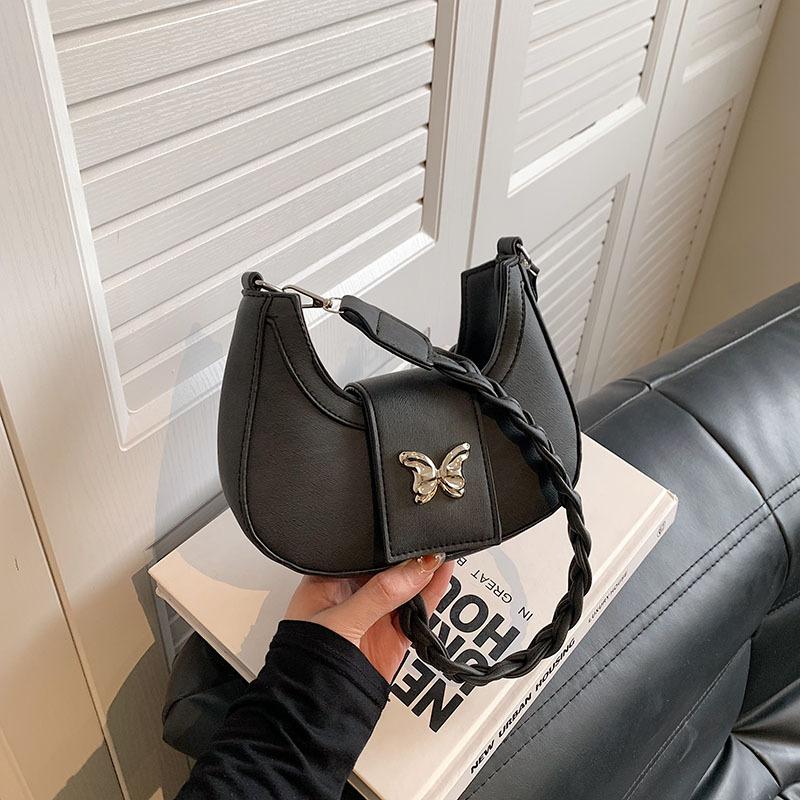 

Популярная в этом году женская сумка 2024 новая повседневная женская сумка-пельмень корейская версия сумка через плечо иностранная сумка на плечо женская сумка чёрный