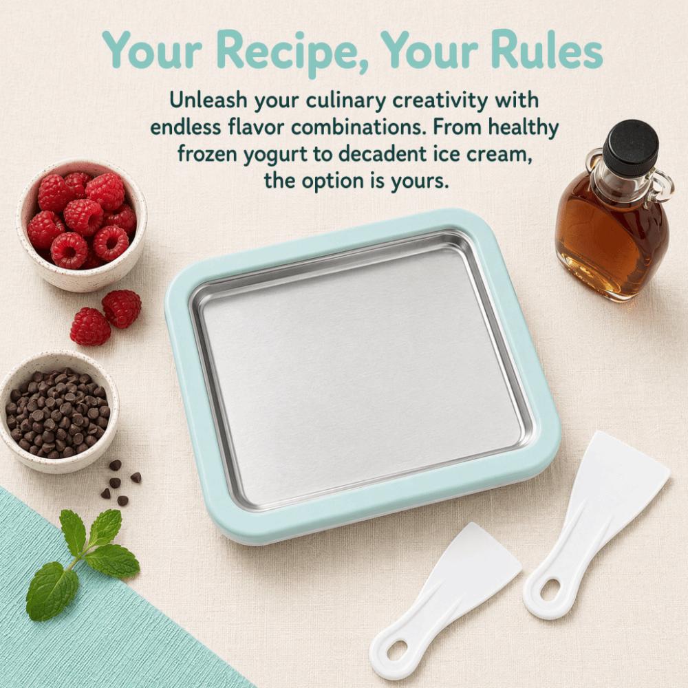 Homemade DIY Rolled Ice Cream Maker Ice Cream Roll Maker Serve Ice Cream Slushies Yogurt