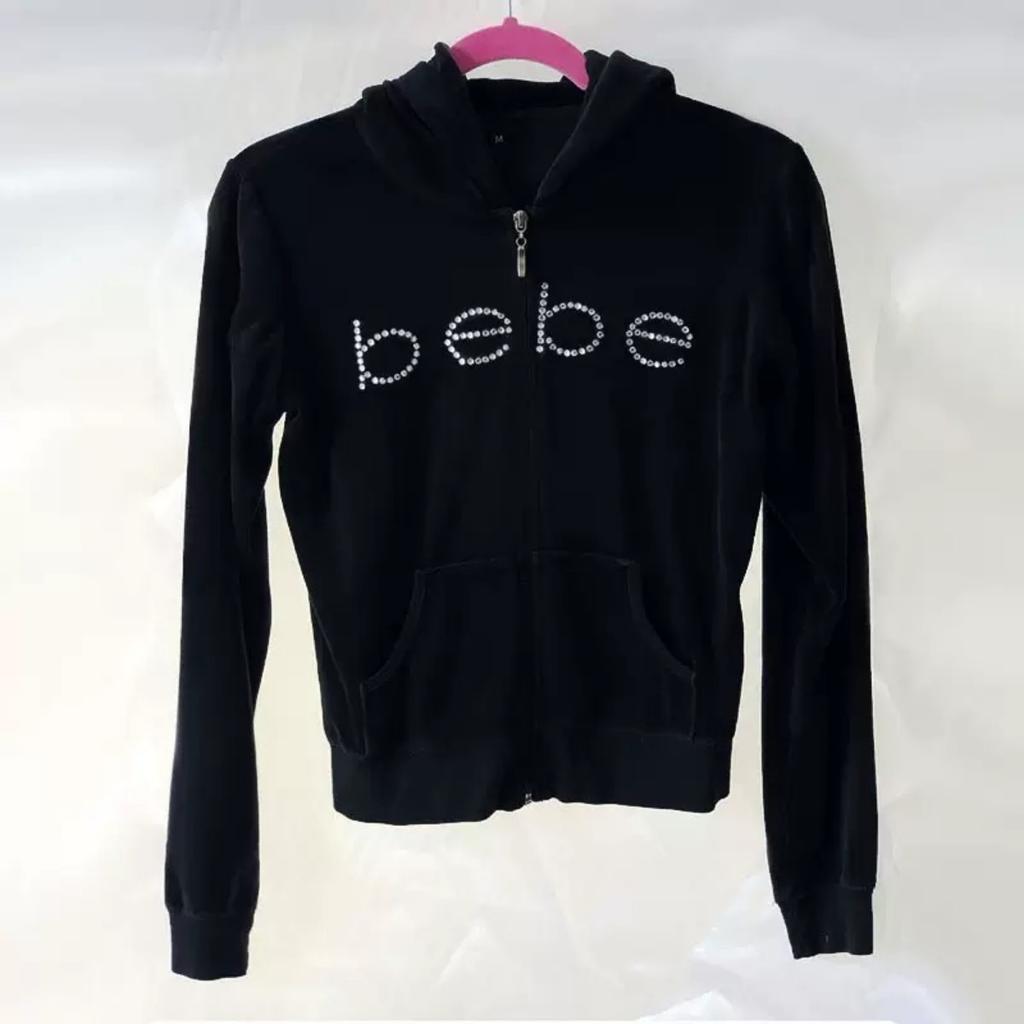 VAYLA Europe et États-Unis Nouveau Y2k Rétro "Bebe" Imprimé Rose Rétro Hot Diamant Sexy Décontracté Sweat à Capuche
