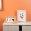 Wooden Page Turning Calendar Household Simple Desktop Decoration Study Desk Calendar Perpetual Calendar Knickknacks