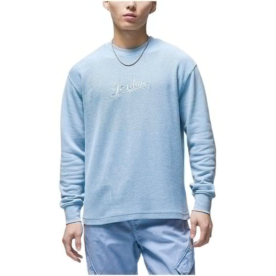 Jordan Flight MVP Letter Round Neck Casual Knit Long Sleeve T-Shirt FN4608-436