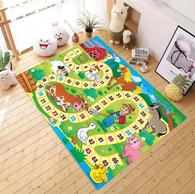 BildungsTeppich, Kinderzimmer Deko, SpielTeppich, Für Wohnzimmer Teppich, Fan Teppich, Läufer, Rutschfester BodenTeppich, Teenie Teppich