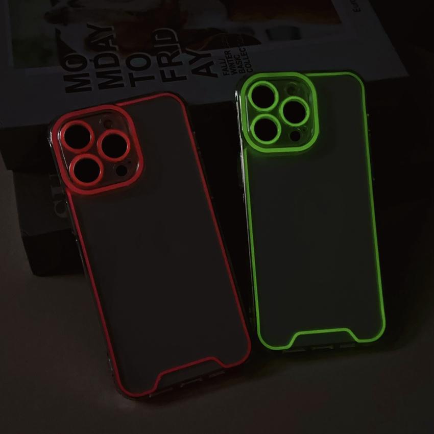 Night Light Luminous Clear Soft Case For IPhone Glowing Lens Protector Cover