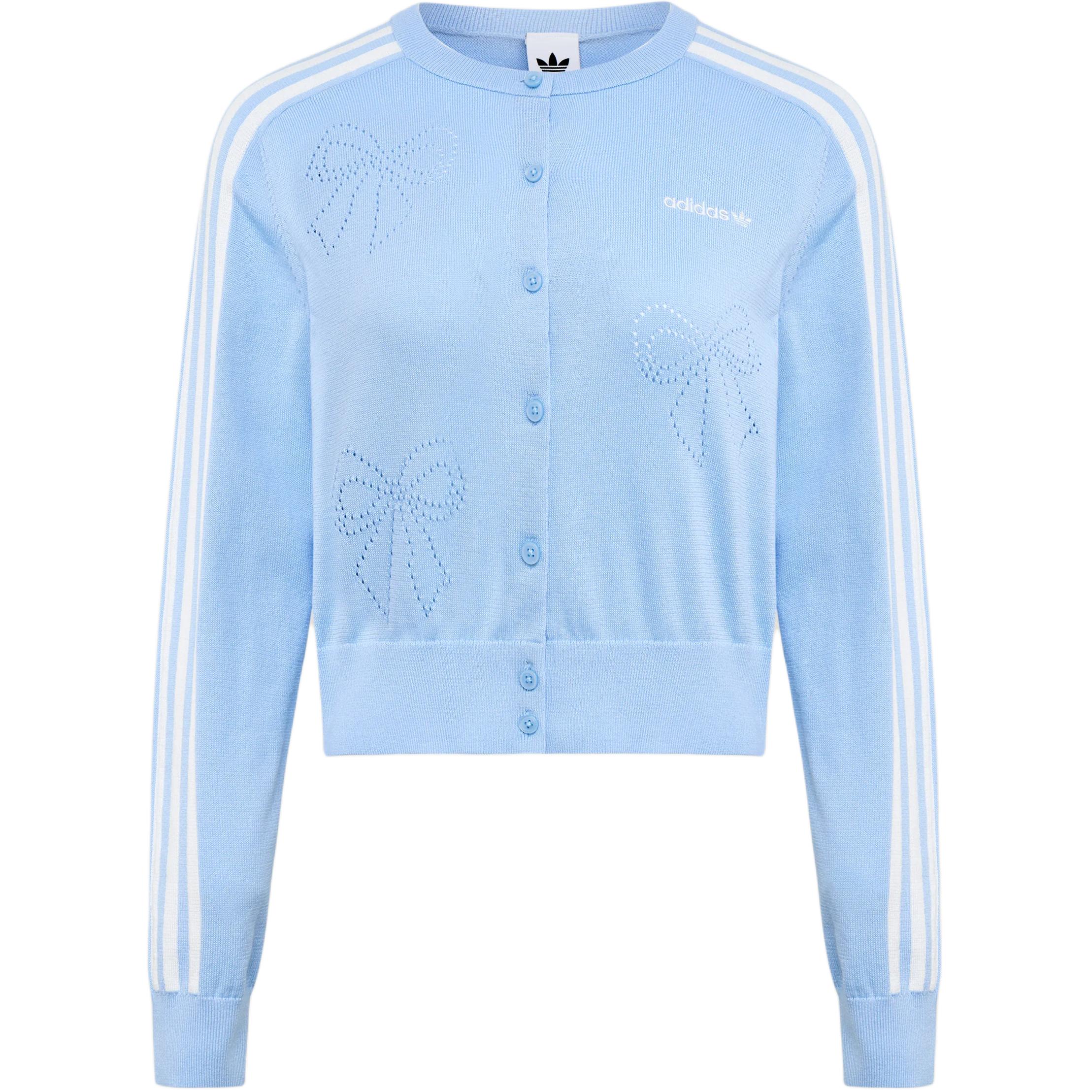 Adidas Originals Кардиган в полоску Облегающий Вязаный свитер Женские кардиганы LF1185 M