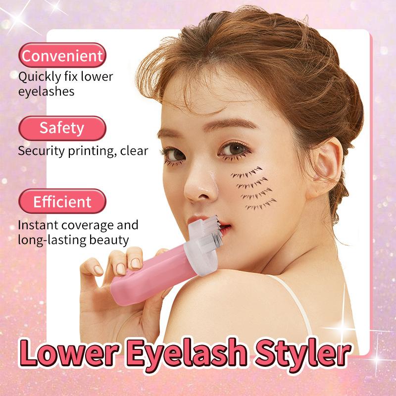1 Pair of False Eyelash Stamps DIY Eyelash Extensions Under Painting Silicone Template Natural Eyelashes Eye Makeup Tools