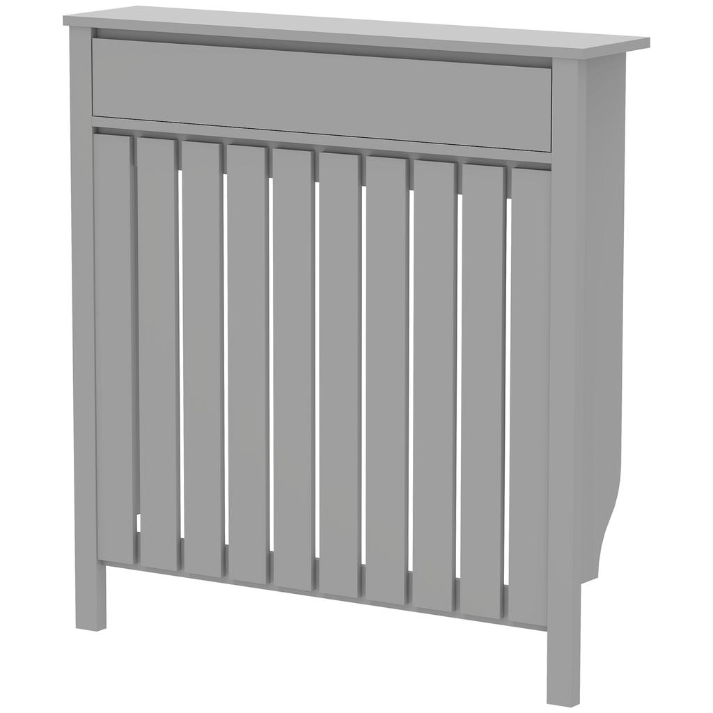 93 X 88.5cm Rustic Look Radiator Cover Grey