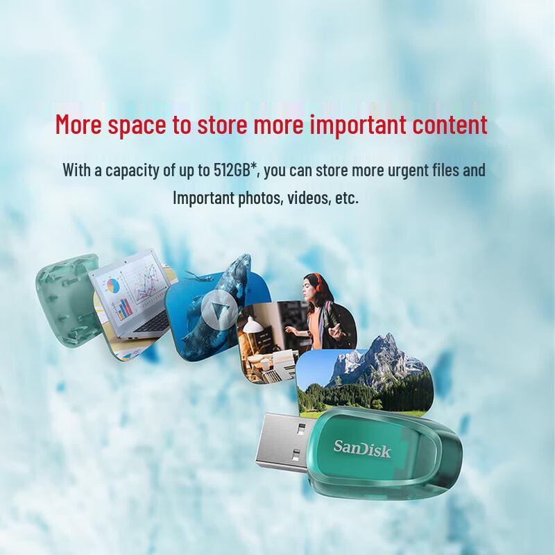 SanDisk 128GB USB 3.2 Flash Drive CZ96 Eco