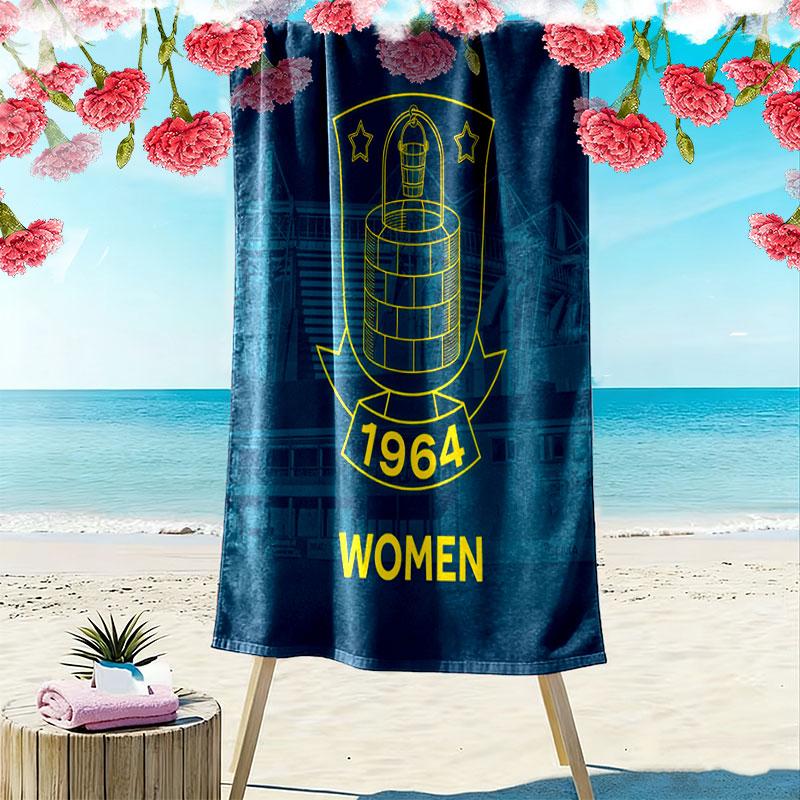 Brøndby IF LOGO Print Beach Towel, Large Soft Quick Dry Towel for Beach Camping Swimming