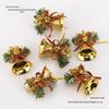 European & American Style Gold Christmas Bells & Tree Ornaments with Silk Flowers - Wall, Door, & Ceiling Decorations
