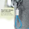 Type C Keychain USB Cable Keychain Lanyard Design Mini Key Chain Charger Cord   Phone Accessories