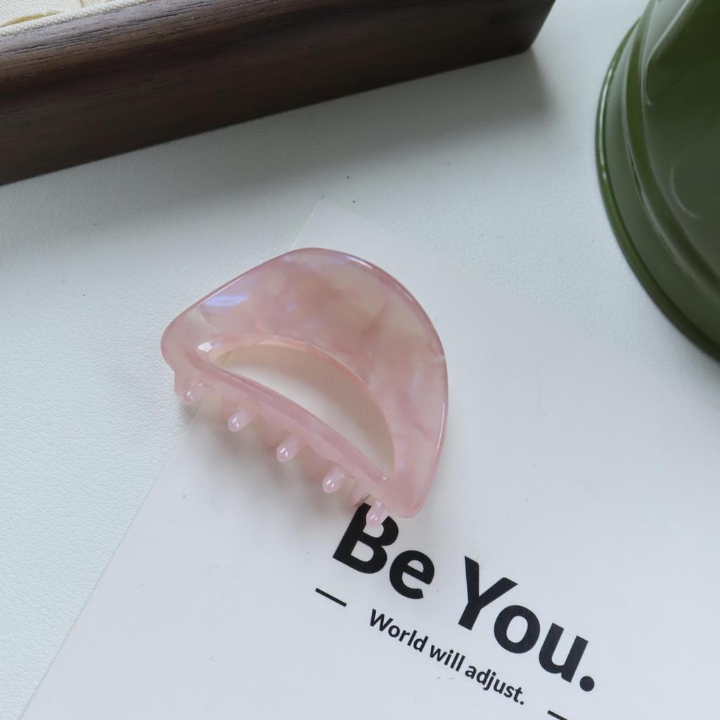 Nan Rui 4.5cm Acetate Hollow Semicircle Claw Clip - Sweet & Trendy Hair Accessory
