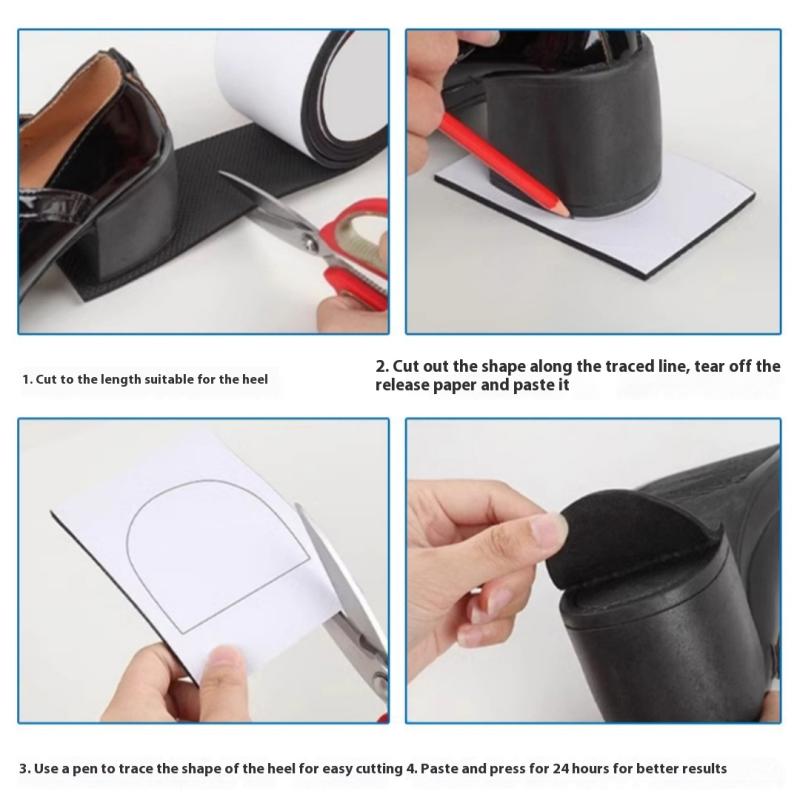 2/5PCS Wear Resistant Self Adhesive Stickers Protective Paster EVA Shoe Sole Anti Slip Stickers High Heels Anti Damage Patch