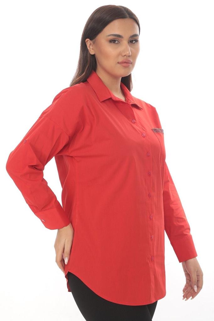 Women's Style Plus Size Shirt Summer Cotton Shirt L-Xl-2Xl-3Xl Size