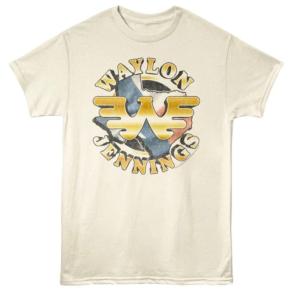 Waylon Jennings Texas Logo Men s T Shirt S