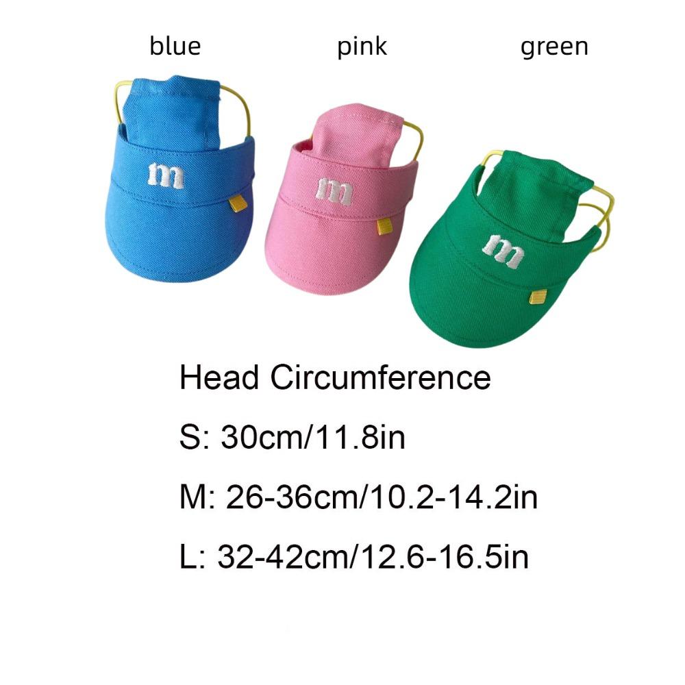 Creative Fashion Puppy Baseball Hat Cute Multicolour Dog Hat Portable Adjustable Three-color Sun Hat Outdoor
