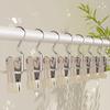 WORTHBUY 10/30pcs Closet Clothes Organizer No Trace Clothespins Clothes Pegs With Hooks Pants Socks Drying Clothes Hangers Clip