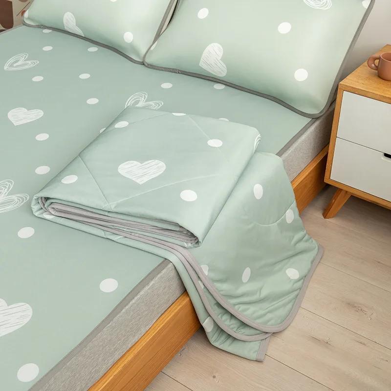 

Новый летний коврик из вискозного волокна, набор из трех предметов, класс А, можно полоскать в машине, коврик для стирки кондиционера