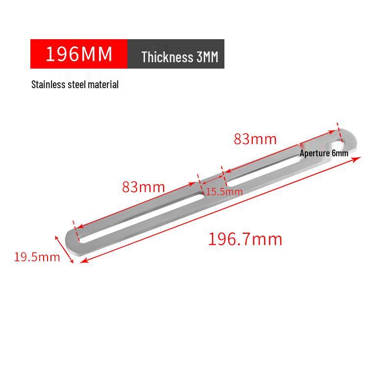 Stainless Steel 90° Movable L-Shaped Corner Bracket with Long Hole for Shelf Support