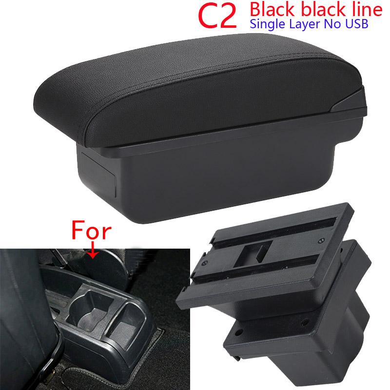For Skoda Octavia Armrest Box For Skoda Yeti Mk2 A5 Car Armrest Storage Box Car Accessories Interior Parts Simple Installation