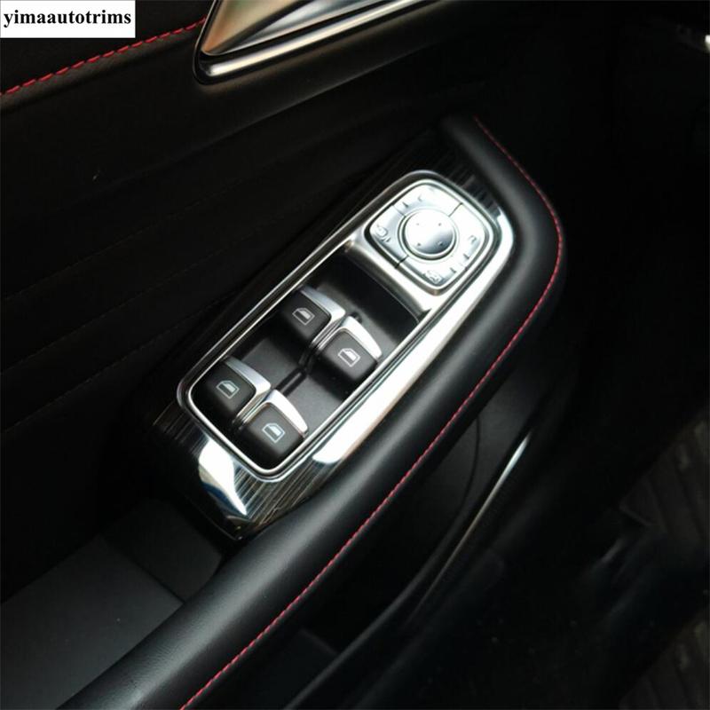 Car Inner Door Armrest Window Lift Button Control Panel Frame Cover Trim Accessories Interior For MG HS / HS Plug-in  - 2024