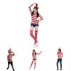 Where's Wally Halloween Costume Fun And Smart Uk Anime Cos Dress-up Outfit