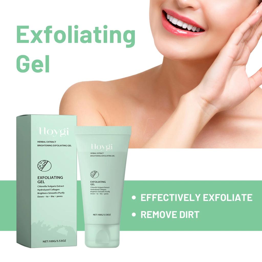Facial cleansing gel, aloe vera exfoliating scrub, deep cleansing, moisturizing and nourishing, shrinking pores