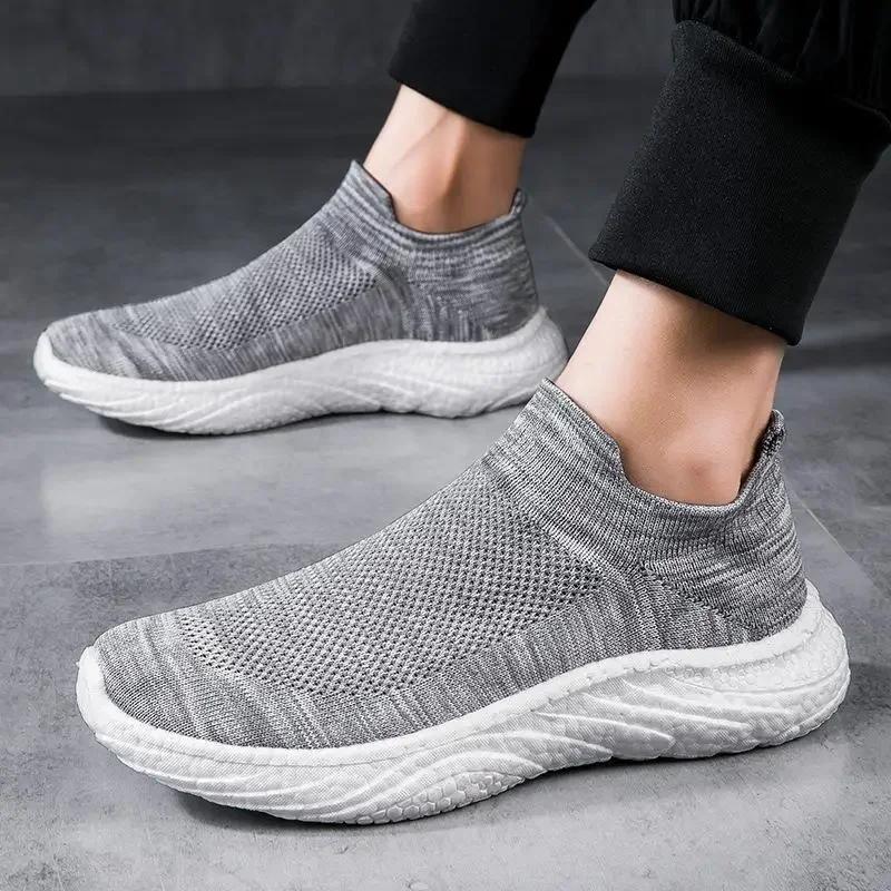 Fashion Men's Walking Tennis Shoes Lightweight Sports Casual Sports Overshoes Lightweight Comfortable Loafers 2024